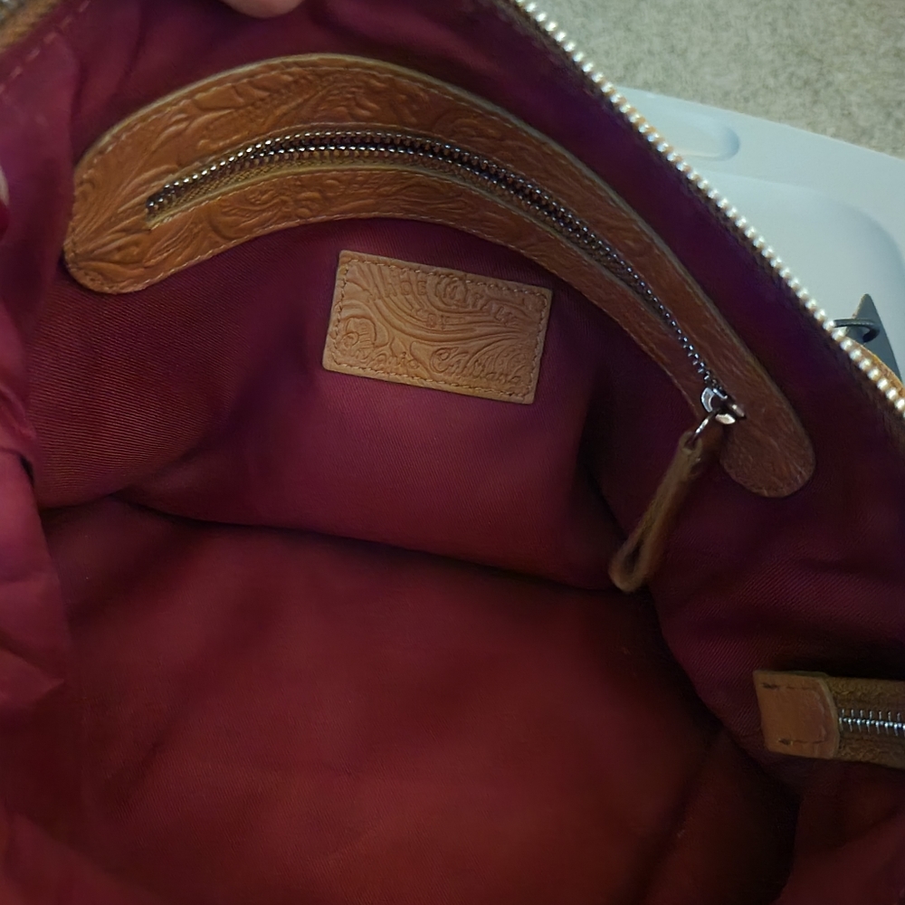 *NWT Antonio Cristiano, Leather Embossed Crossbody - Picture 4 of 4